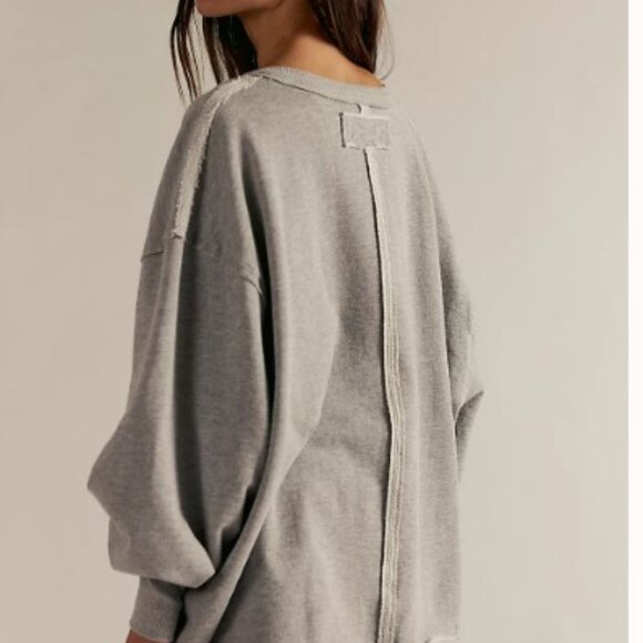 We The Free Venice V-Neck Sweatshirt - Size Small - Picture 4 of 4